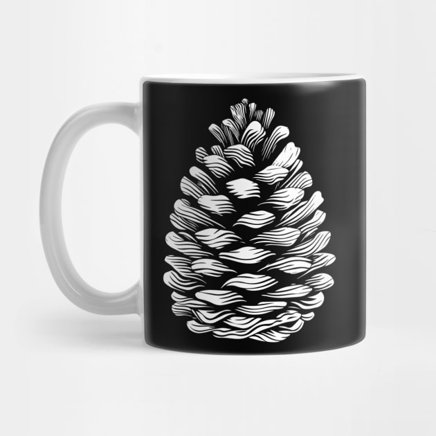 Geometric Pinecone Op Art Inspired by Nature by TuncGK